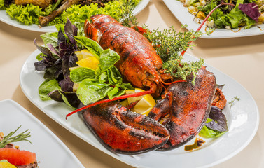 Tasty food on the table