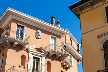 Fototapeta na wymiar decoration of urban house in Vicenza city