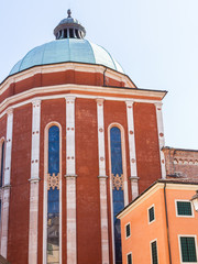 Fototapeta na wymiar apse of Duomo Cathedral in Vicenza city