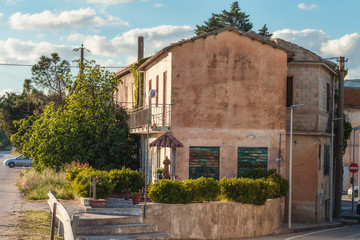 Fototapeta premium Town of Cammarata in Central Sicily in Spring 2017