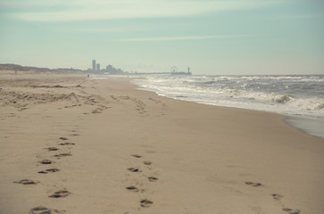 Beach with skyline