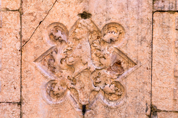 wall decoration of medieval house in Verona