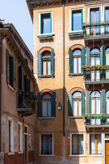 Fototapeta na wymiar houses in residential quarter of Venice