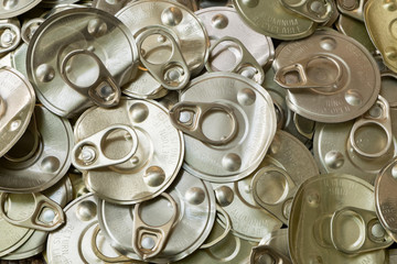 Old canned aluminum isolated on white background., This has clipping path.