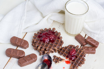 Still life - chocolate wafers
