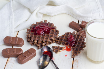 Still life - chocolate wafers