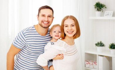 Happy family  at home