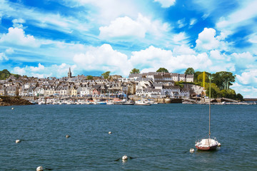 Vue du port de Tréboul, Douarnenez, Finistère, Bretagne