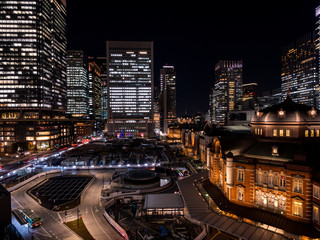 Fototapeta na wymiar 東京駅　夜景