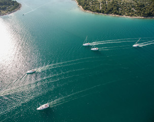 Sailing boats in Adriatic, Croatia