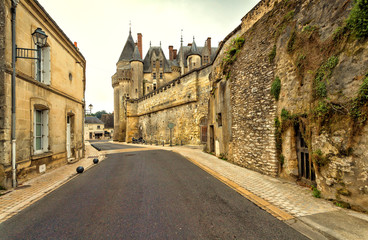 Fototapeta na wymiar The Chateau de Langeais. Renaissance castle is located in the Loire Valley.
