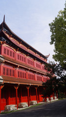 Buddhist Temple, Inner Yard, Tiantai Mountains, China