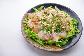 鯛の和風カルパッチョ
