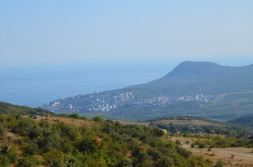 Limestone caves on the Crimean peninsula