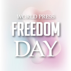 World Press Freedom Day.
