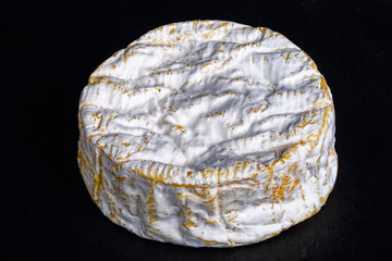 soft, creamy milk cheese Camembert, close-up