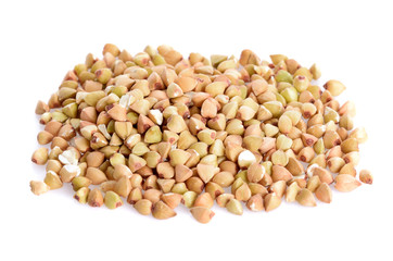 Buckwheat  isolated on white background