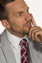 Nachdenklicher Manager