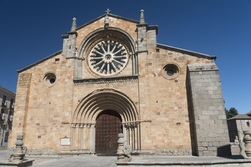 Fototapeta na wymiar Avila (Castilla y Leon, Spain): Santa Teresa church