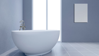 Fototapeta na wymiar Modern bathroom. 3D rendering