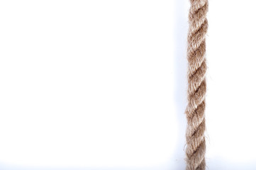 Close up of a rough rope. 
