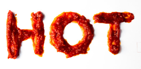 Hot Word Witg Red Hot Sauce