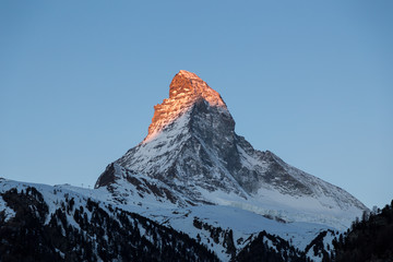 Sunset view of the Matterhorn
