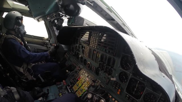 In the cockpit the turn