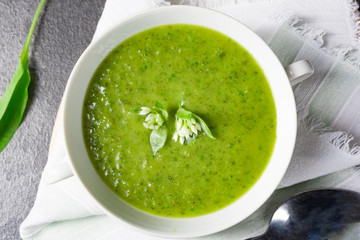 Wild garlic soup