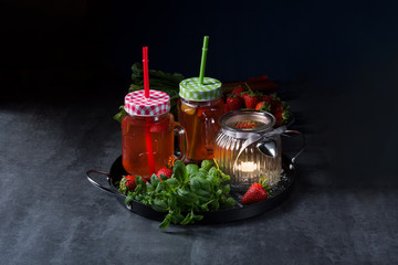 rhubarb-strawberry-lemonade