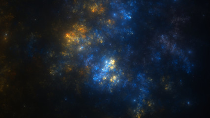 Abstract fractal illustration looks like galaxies