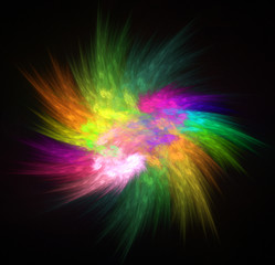 Colorful abstract fractal illustration