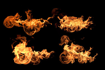 Flames fire burning heat.