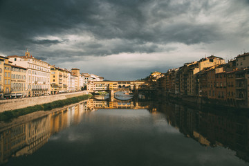 Naklejka premium Ponte Vecchio Florence
