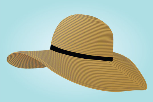 Women summer hat vector