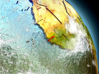 Gambia from space