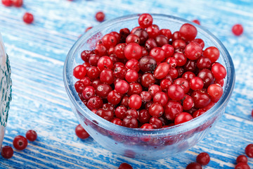 Cranberries in a bowl