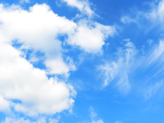 Naklejka na ściany i meble Sky blue pictures clouds cloud day nature