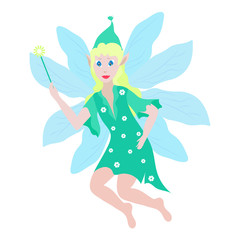 Spring fairy vector illustration