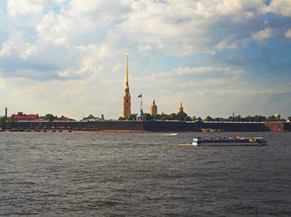 The Peter and Paul Fortress, St.Petersburg, Russia - June 2016