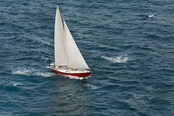 Obraz premium Sailing boat journey