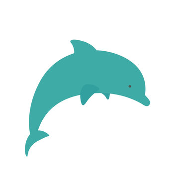 Vector Illustration of a Dolphin