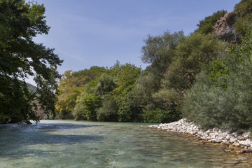 Aheron river, Thesprotia, Epirus, Greece