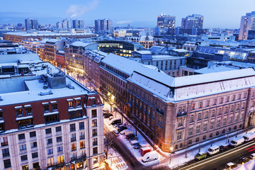 Fototapeta premium Aerial panorama of Berlin