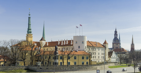 Fototapeta premium Riga Lettland historische Architektur Burg Schloss