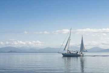 Sailing on Lake Taupo