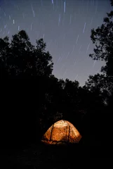 Fototapeten Camping in a fieldtent in Tuscany © Sebastian
