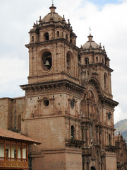 Fototapeta na wymiar Cathedral church at the Plaza de Armas. Cuzco, Peru