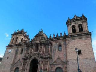 Fototapeta premium Cathedral church at the Plaza de Armas. Cuzco, Peru