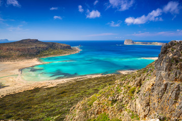 Amazing scenery of Balos beach on Crete, Greece